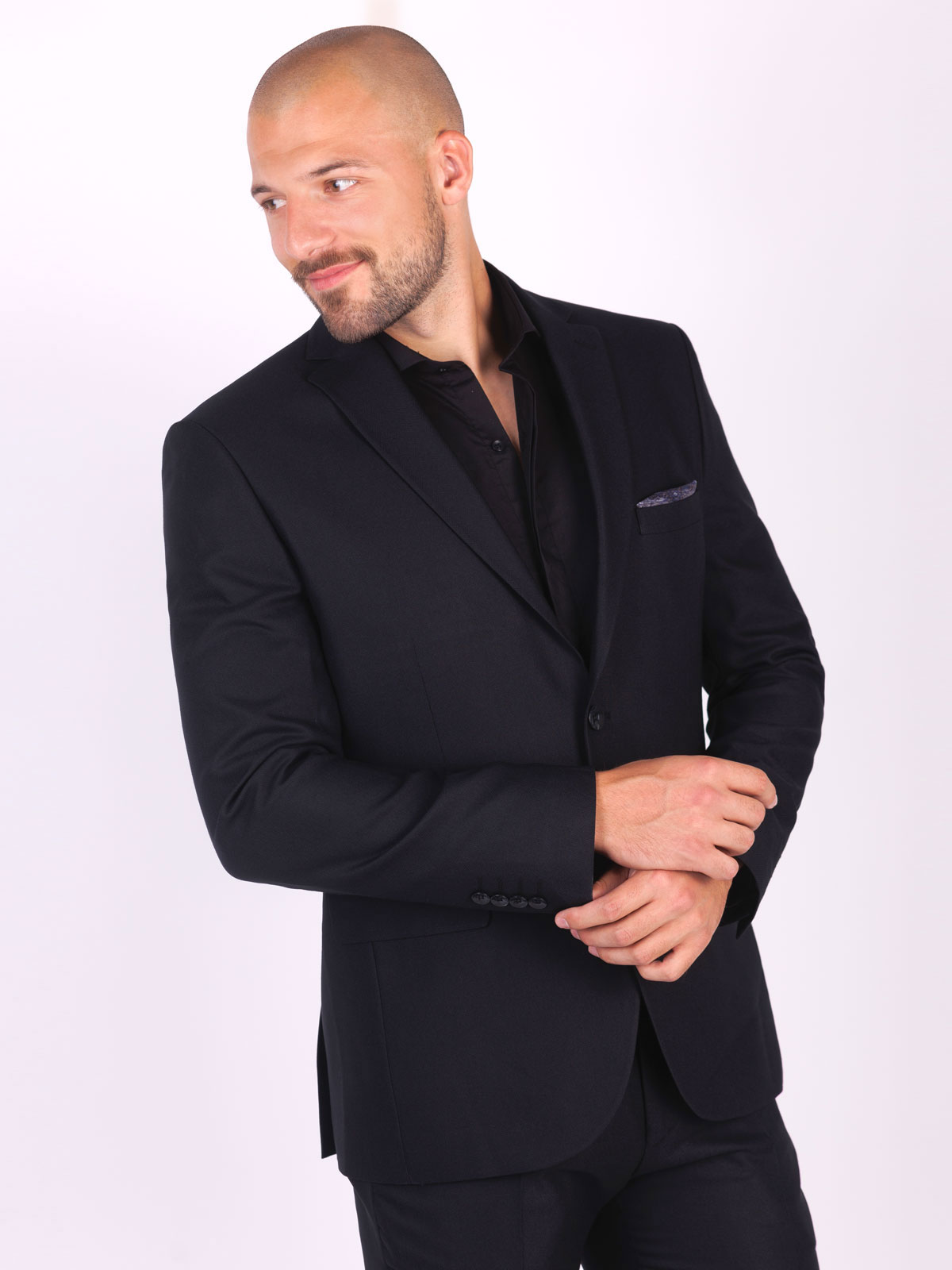 Elegant mens black suit - 68070 € 212.60 img2