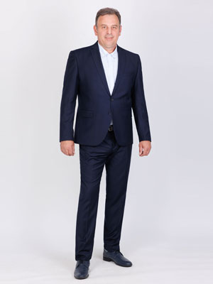Κομψό κοστούμι σε μπλε χρώμα max-68071-€ 204.72