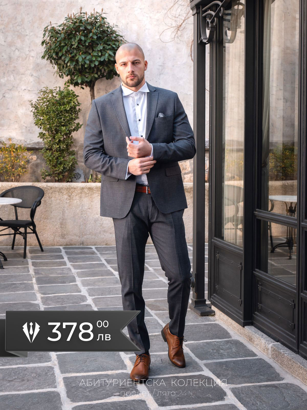 Elegant mens suit in gray - 68076 € 212.60 img1