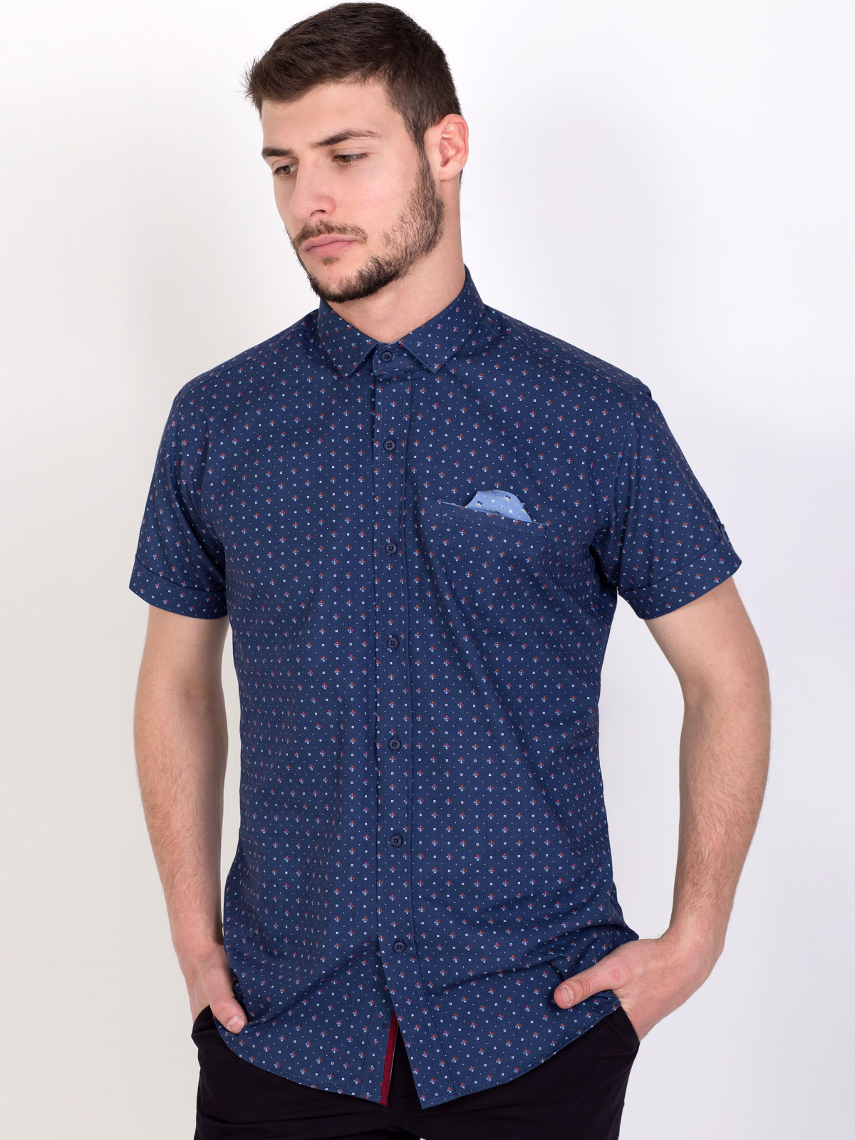 Shirt with short sleeves of figures - 80195 € 21.93 img1