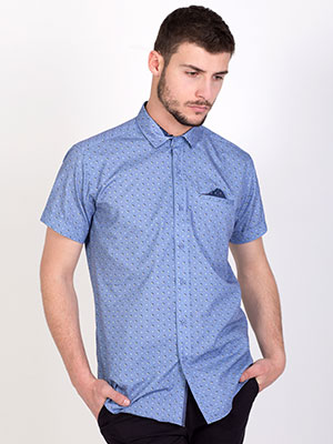  πουκάμισο σε γαλάζιες φιγούρες  - 80196 - € 21.93