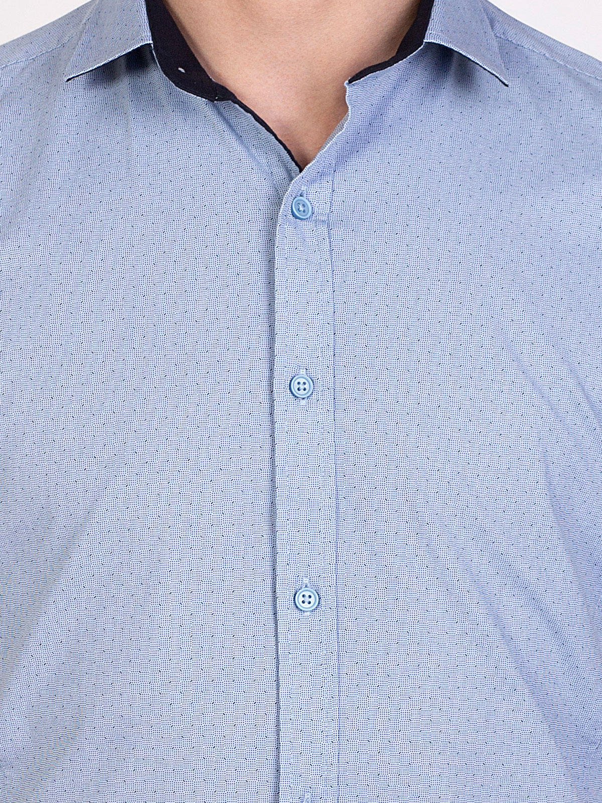 Πουκάμισο με κουκκίδες σε γαλάζιο - 80205 € 11.25 img3