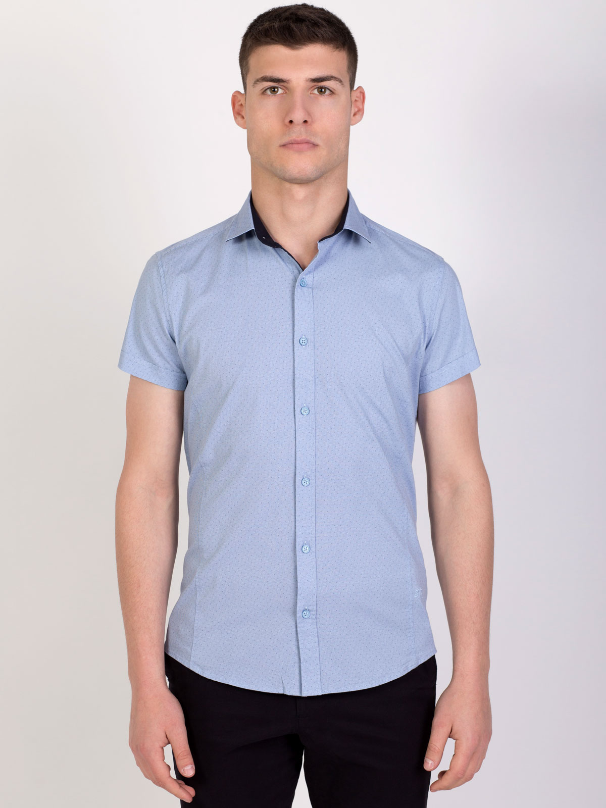 Dotted shirt in light blue - 80205 € 11.25 img4