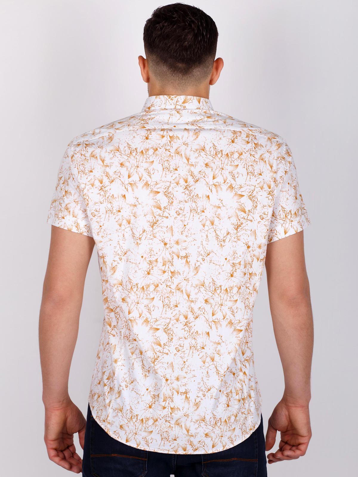 White shirt with floral print in mustard - 80219 € 16.31 img4