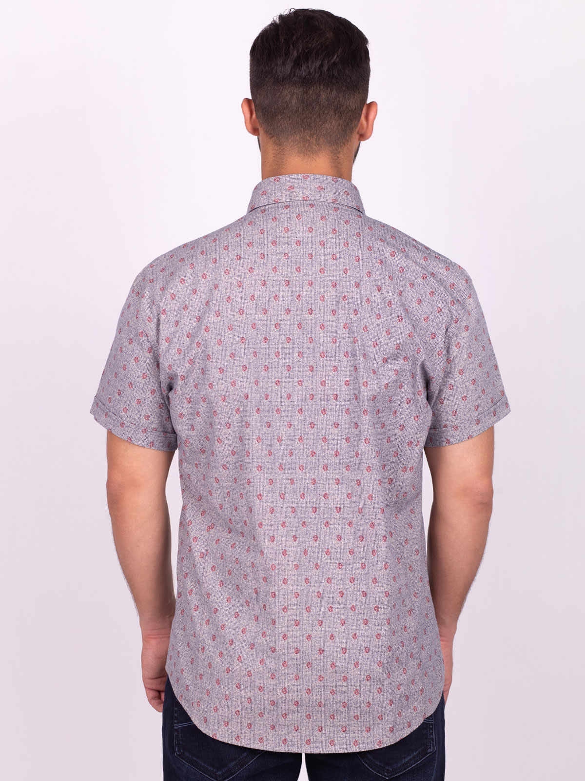 Μπεζ πουκάμισο με μπορντό paisley - 80225 € 21.93 img3