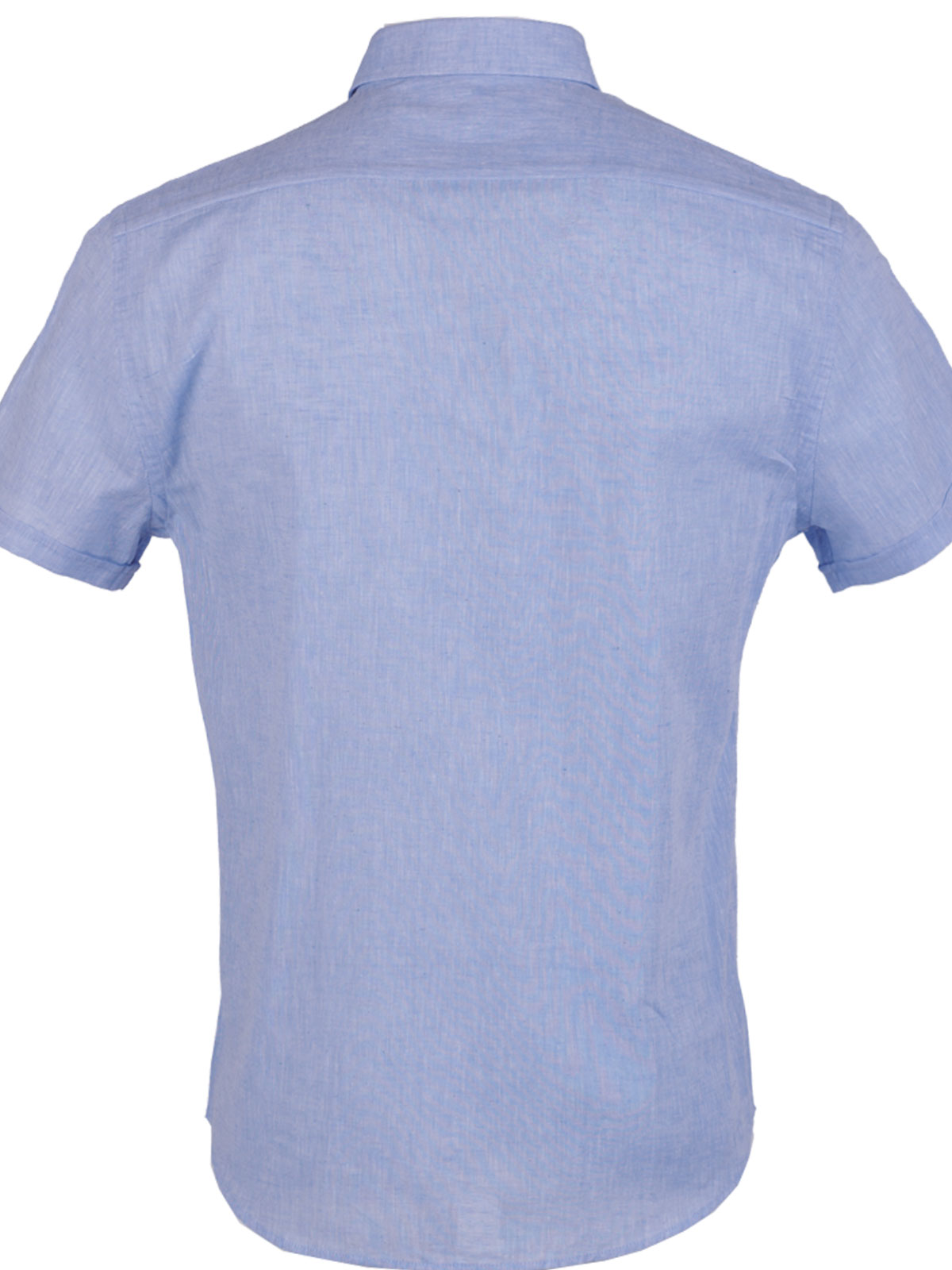 Linen and cotton shirt in blue - 80228 € 43.87 img2