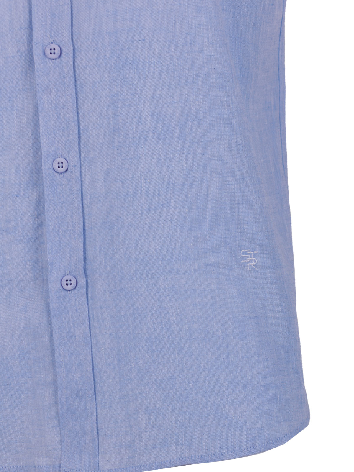Linen and cotton shirt in blue - 80228 € 43.87 img3