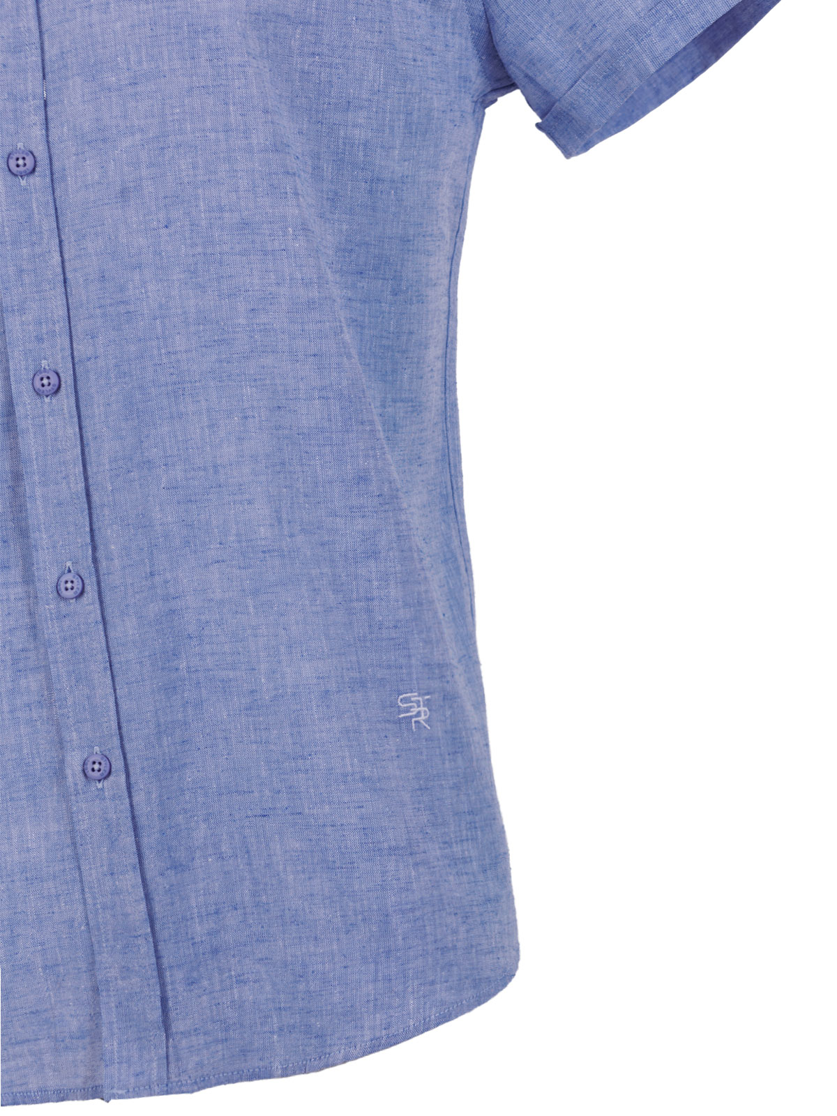 Λινό πουκάμισο σε γαλάζιο μελανζέ - 80229 € 43.87 img3