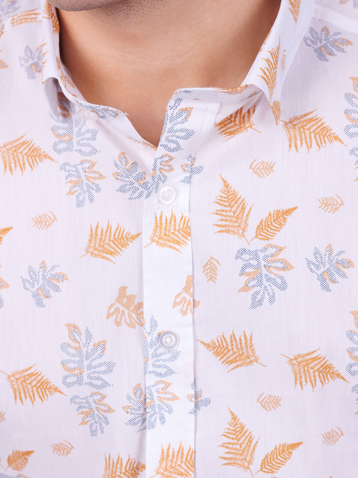 Shirt with leaf and twig print - 80232 € 40.49 img3