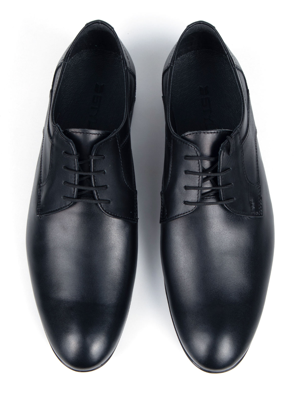  μαύρα κομψά παπούτσια από λείο δέρμα  - 81074 - € 77.61 img4