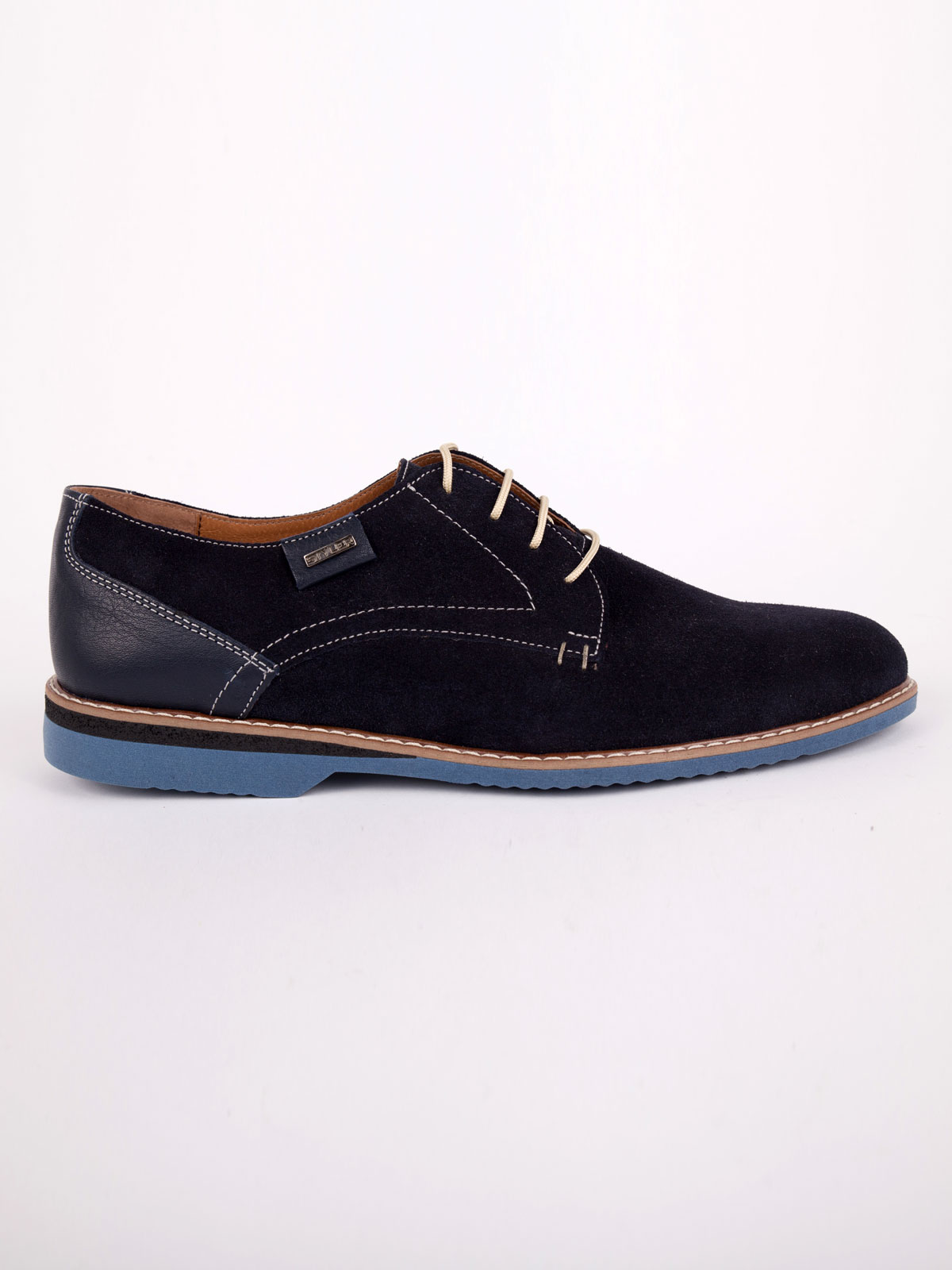 Suede shoes with leather accent - 81077 - € 83.24 img4
