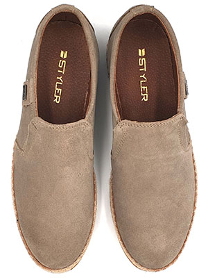 Mens shoes in beige color-81094-€ 78.18