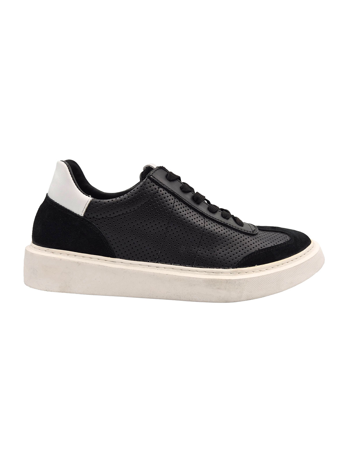 Black leather sneakers - 81111 - € 92.24 img2