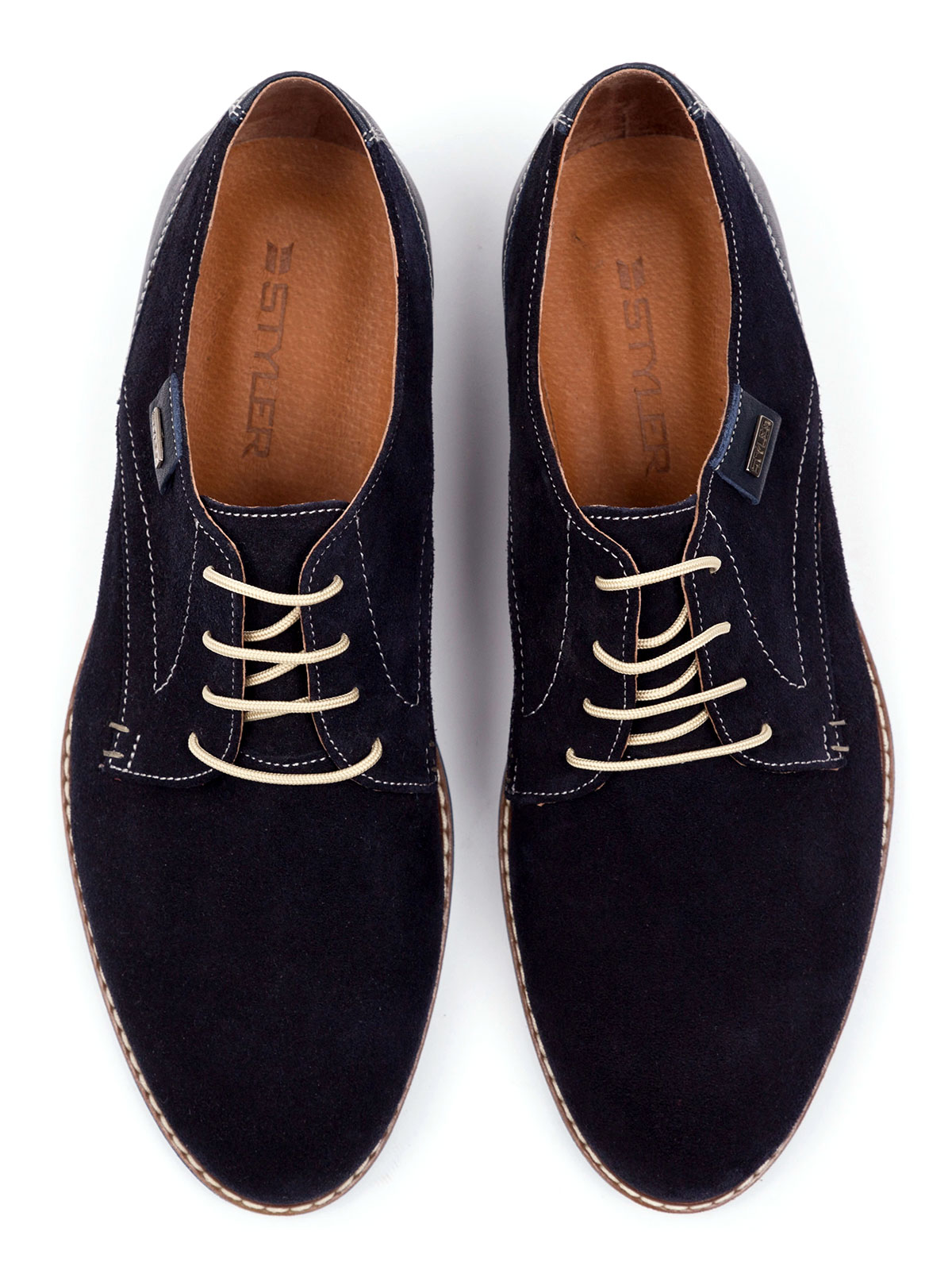 Suede shoes with leather accent - 81117 - € 92.24 img1
