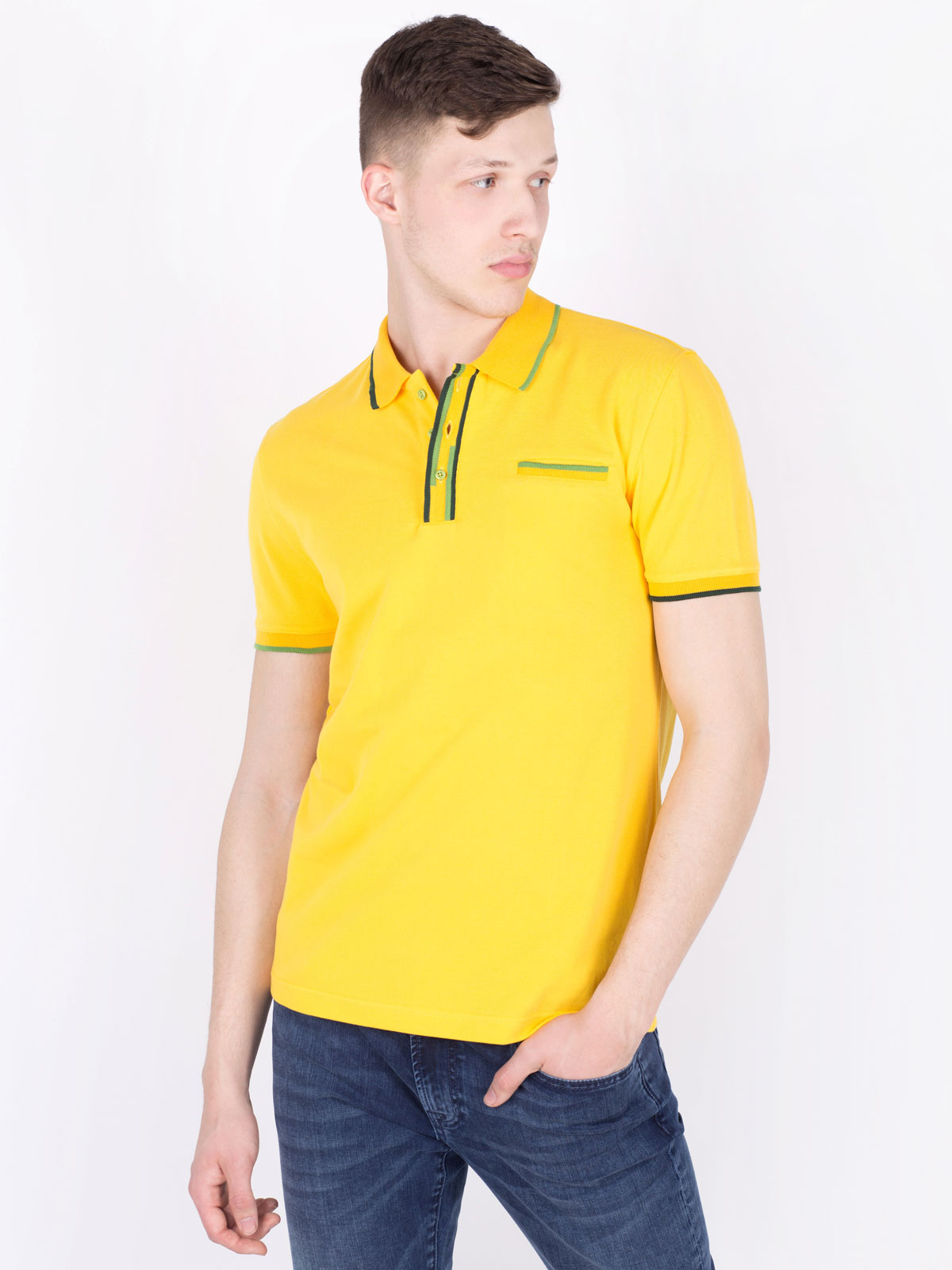 Bluză în galben strălucitor cu elemente - 93384 € 16.31 img3