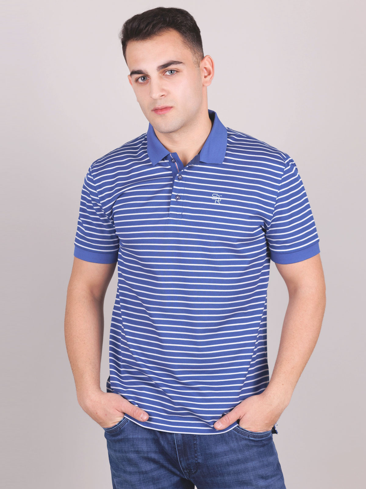Bluză cu dungi albastre - 93418 € 25.87 img1