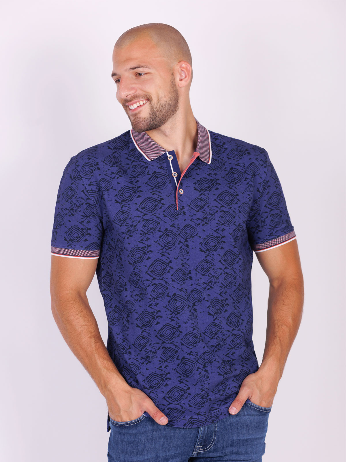 Tricou în violet cu figuri - 93422 € 21.93 img1