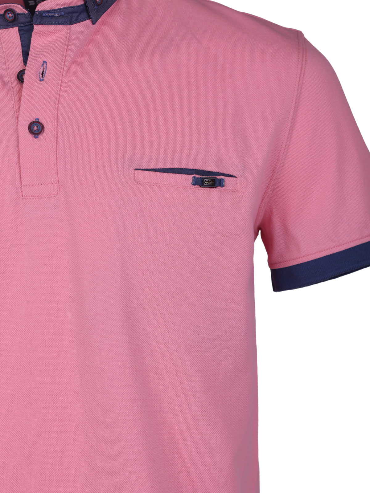 Μπλούζα σε ροζ χρώμα με τζιν γιακά - 93430 € 42.74 img3