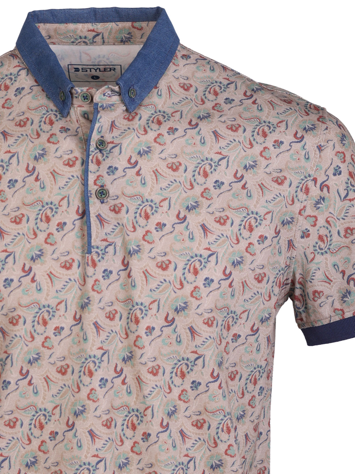 Μπλουζάκι σε καφέ χρώμα με φιγούρες - 93444 € 42.74 img3