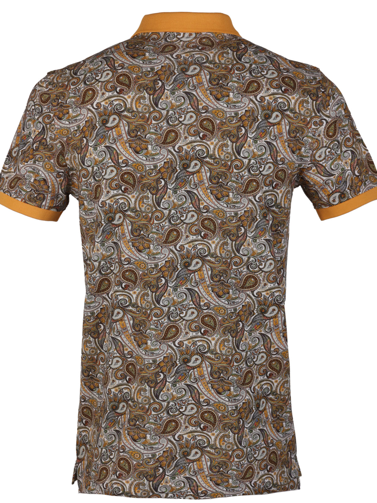 Μπλουζάκι σε καφέ χρώμα με paisley - 93446 € 42.74 img2