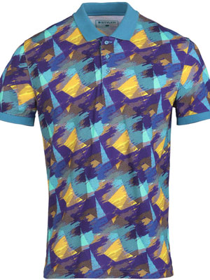 Multicolored turquoise tshirt - 93451 - € 42.74