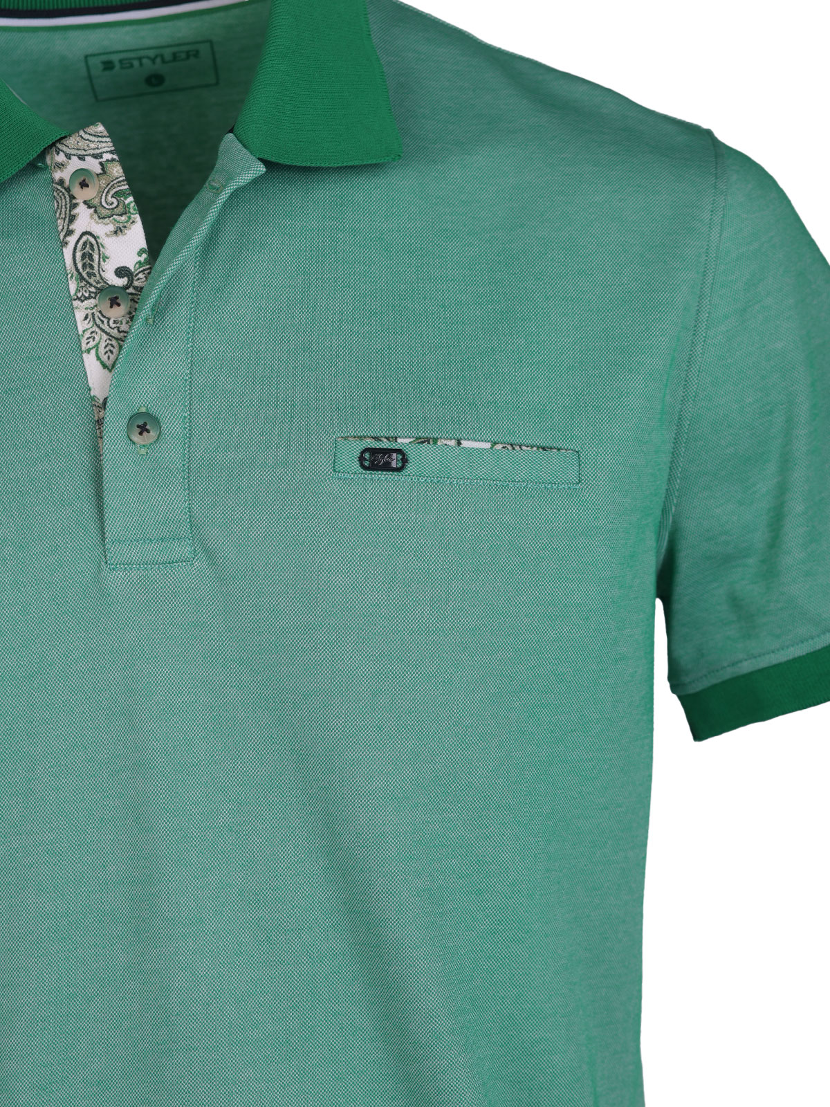 Mens tshirt in green melange - 93453 € 38.81 img3