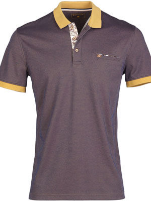 item:Mens tshirt in brown melange - 93454 - € 38.81