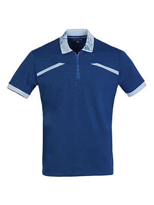 Mens dark blue zipup tshirt-93464-€ 40.49