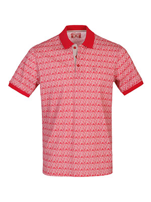 Tricou bărbătesc bej cu imprimeu paisley-93476-221 Lei
