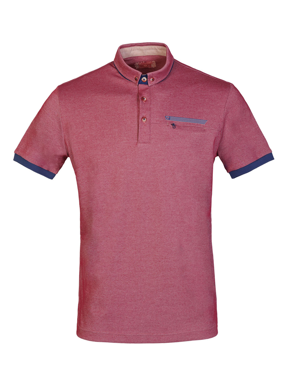 Ανδρικό tshirt σε raspberry melange - 93484 € 41.62 img1