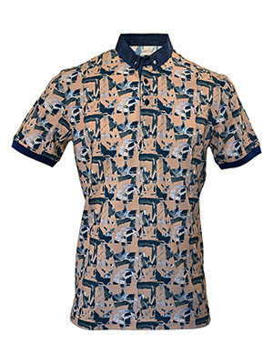 Tricou bărbătesc culoarea piersicii cu i-93498-240 Lei