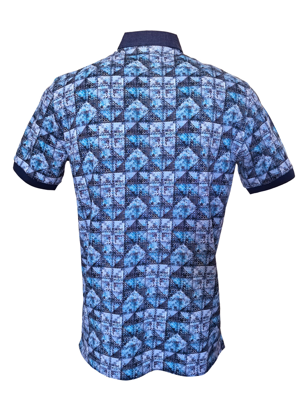 Mens tshirt in blue with a spectacular  - 93499 € 47.24 img2