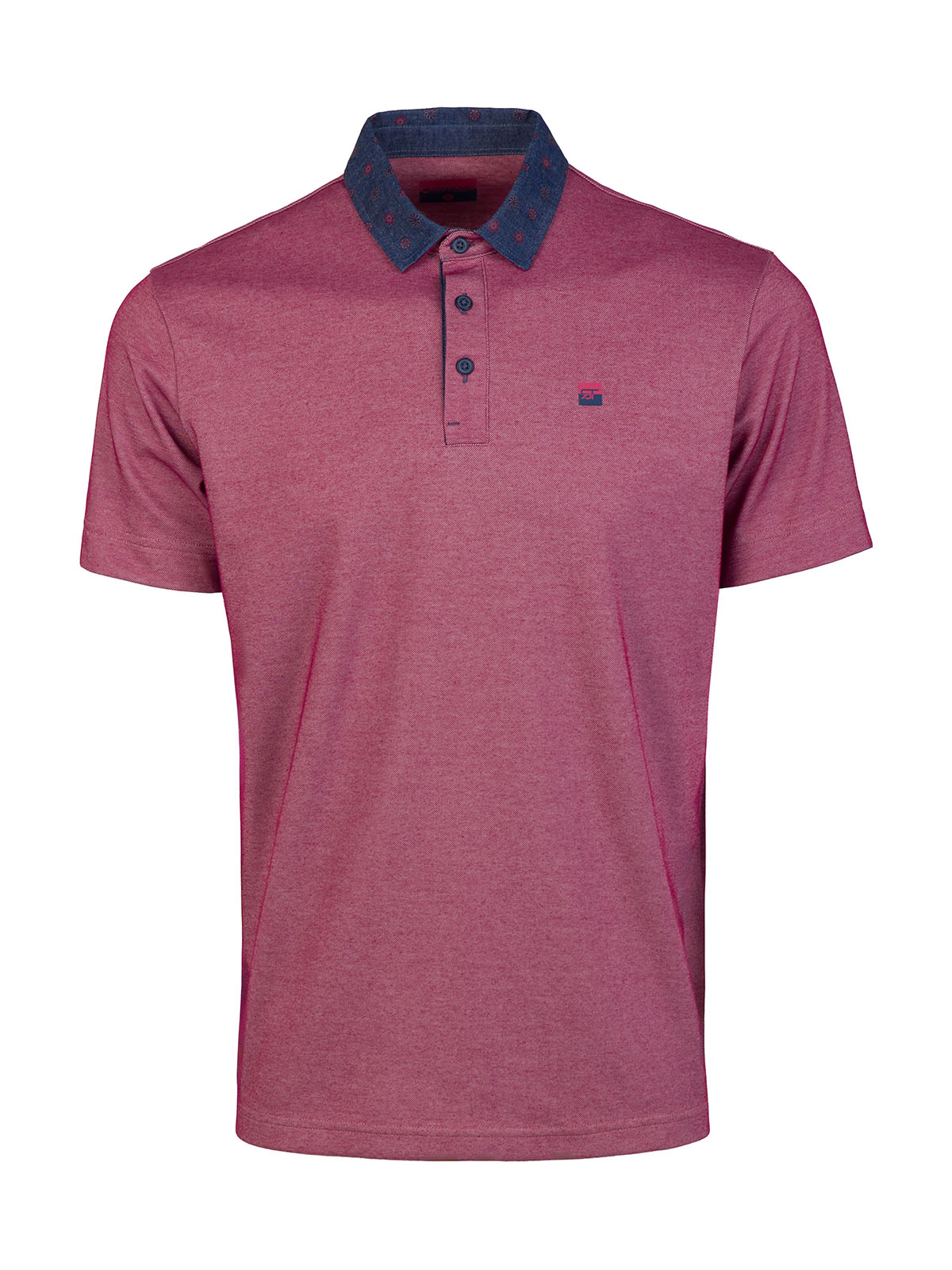 Mens tshirt in raspberry melange - 93512 42.00 € img1