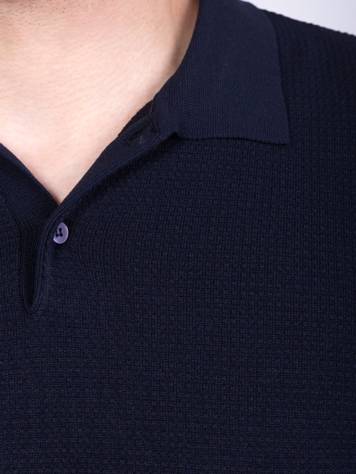 Knitted tshirt in dark blue - 94404 € 32.06 img4