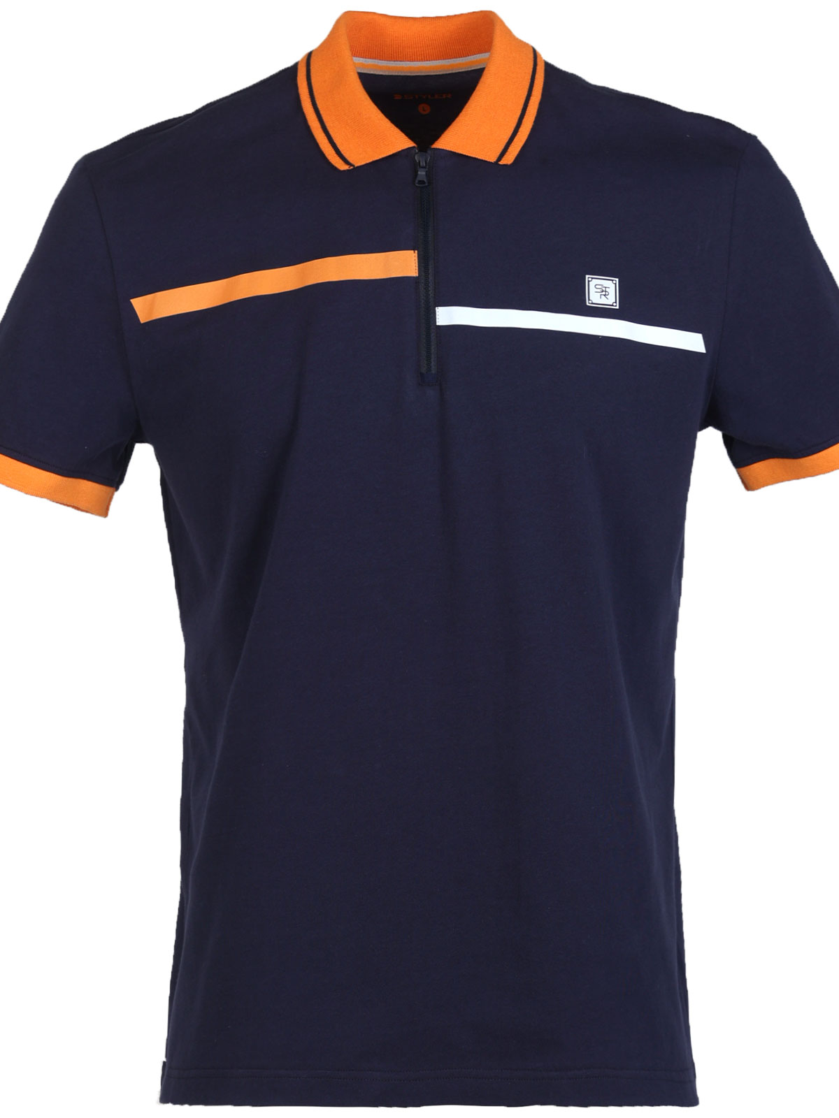 Tshirt with a print band in blue - 94407 € 37.12 img1