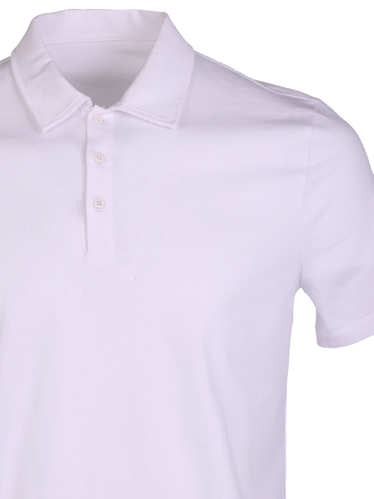 Μπλουζάκι σε λευκό χρώμα με γιακά - 94416 € 33.18 img3