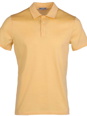 Μπλουζάκι σε κίτρινο χρώμα με γιακά-94417-€ 33.18