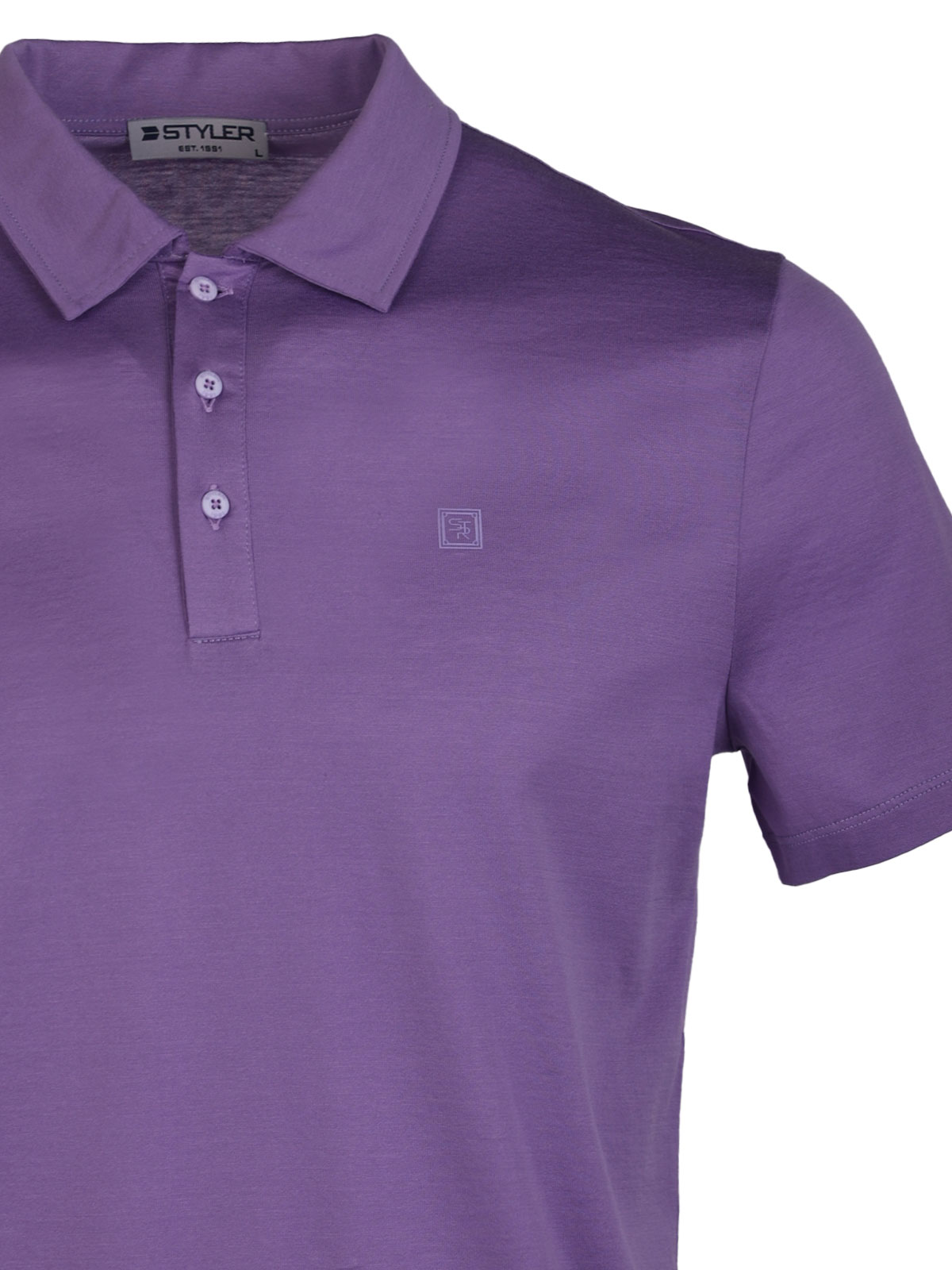 Tshirt in purple with a collar - 94419 € 33.18 img2