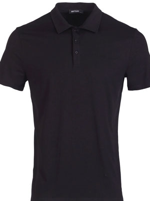 Tricou negru cu guler - 94420 - € 33.18
