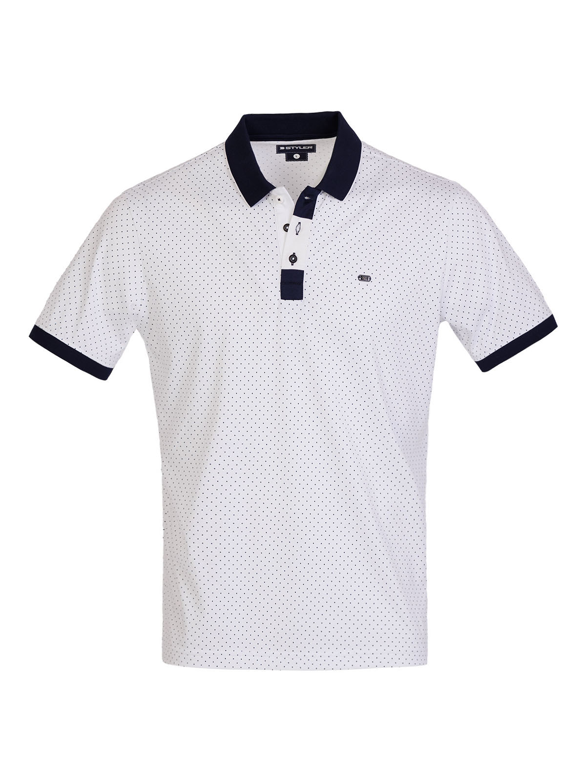 Bluză albă cu accent contrastant - 94423 € 37.12 img1