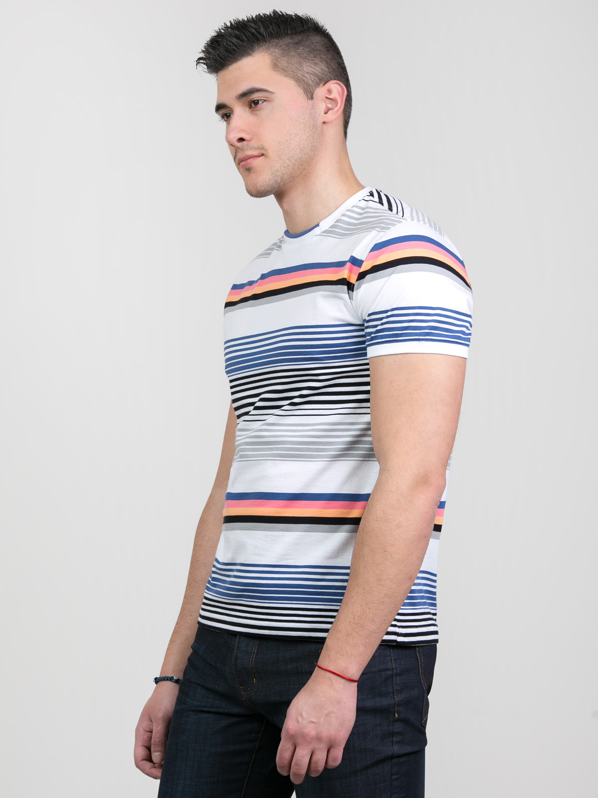 Multicolored striped tshirt - 95217 € 20.25 img2