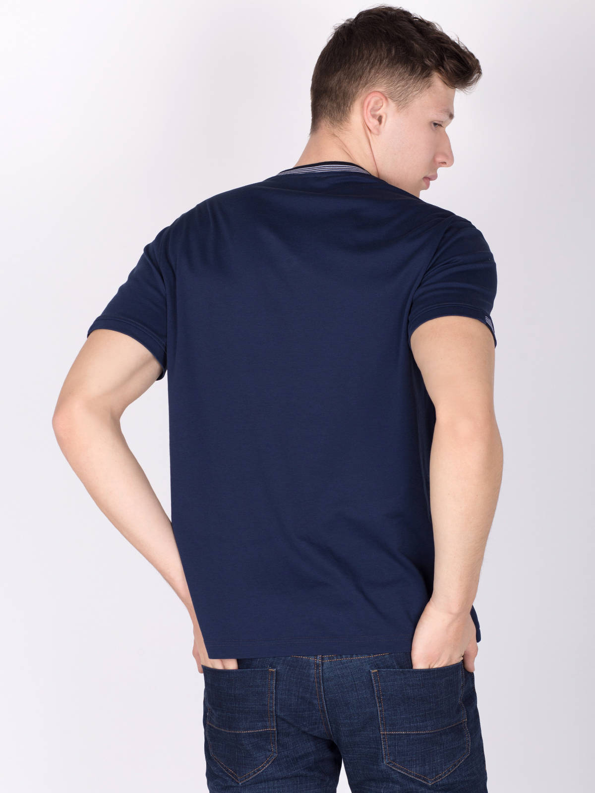  μπλούζα σε σκούρο μπλε με εντυπωσιακή λ - 95341 € 8.44 img4