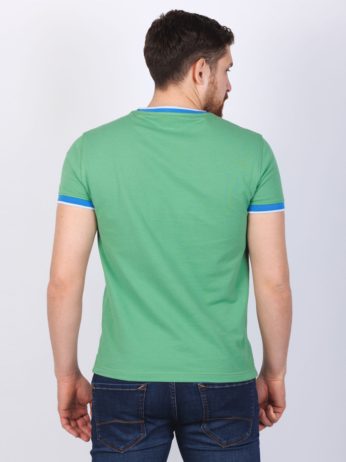Tshirt in green with str print - 95364 € 19.12 img2