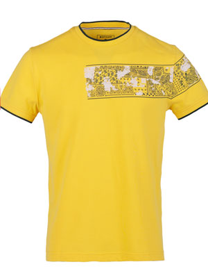 item:Μπλούζα σε κίτρινο χρώμα με στάμπα paisl - 95371 - € 27.56