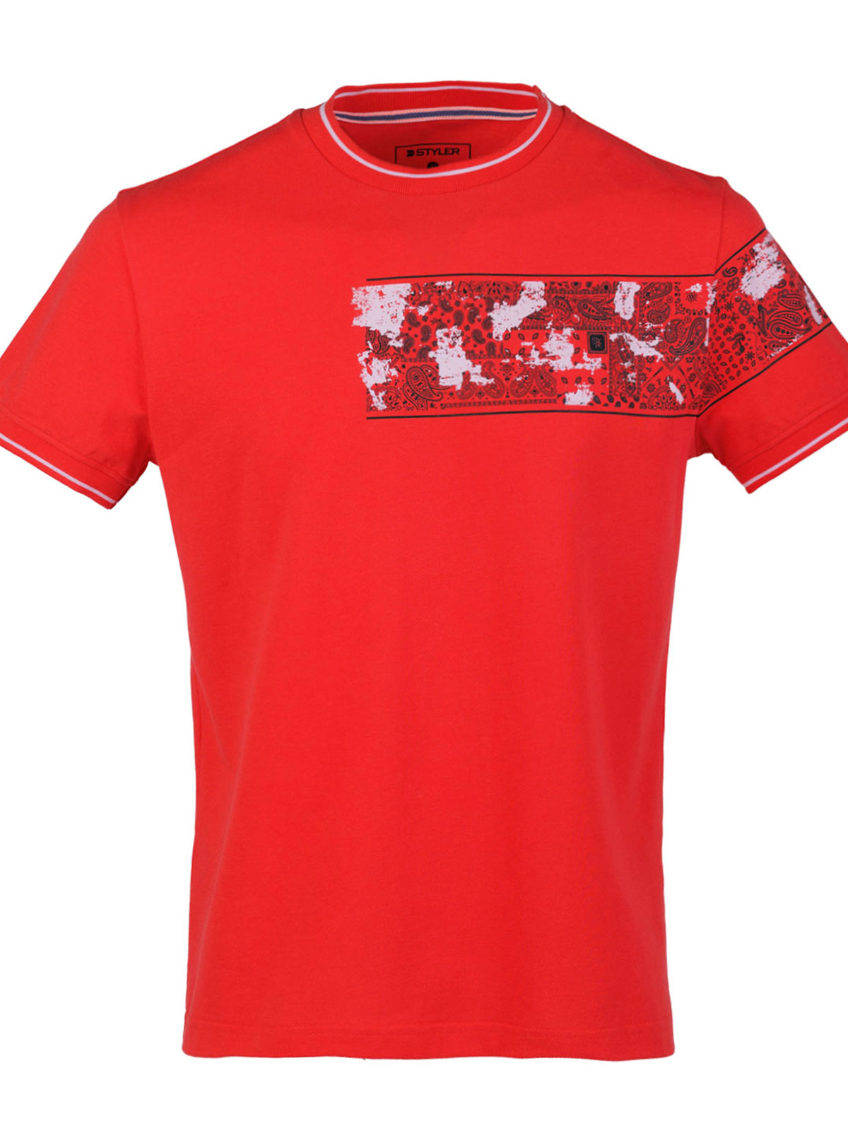 Blouse with a spectacular print on the s - 95372 € 27.56 img1