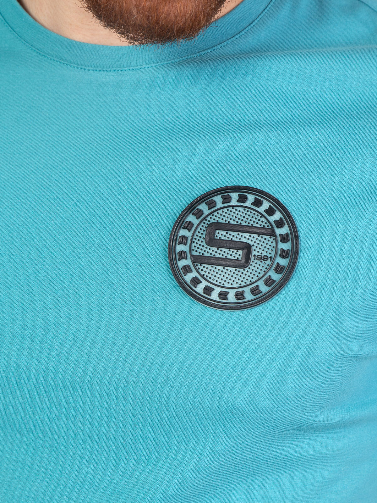 Turquoise cotton tshirt - 96382 € 11.81 img4