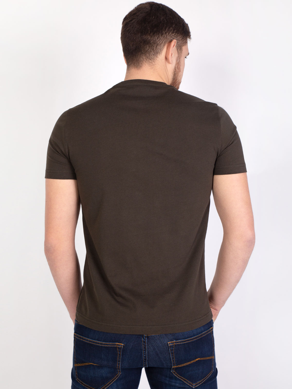 Tshirt in dark green with a round patch - 96385 € 11.81 img4