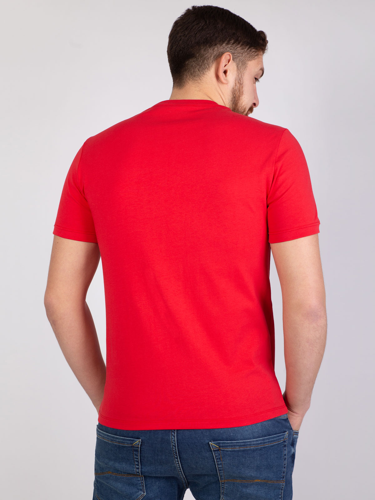 Red tshirt with blue print - 96389 € 12.37 img4