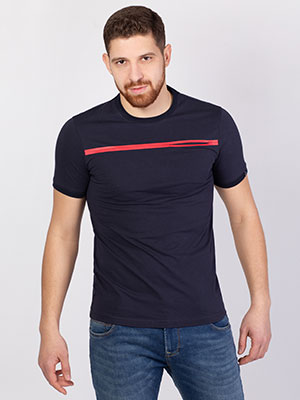 Μπλουζάκι σκούρο μπλε με τσέπη - 96391 € 21.93 img3