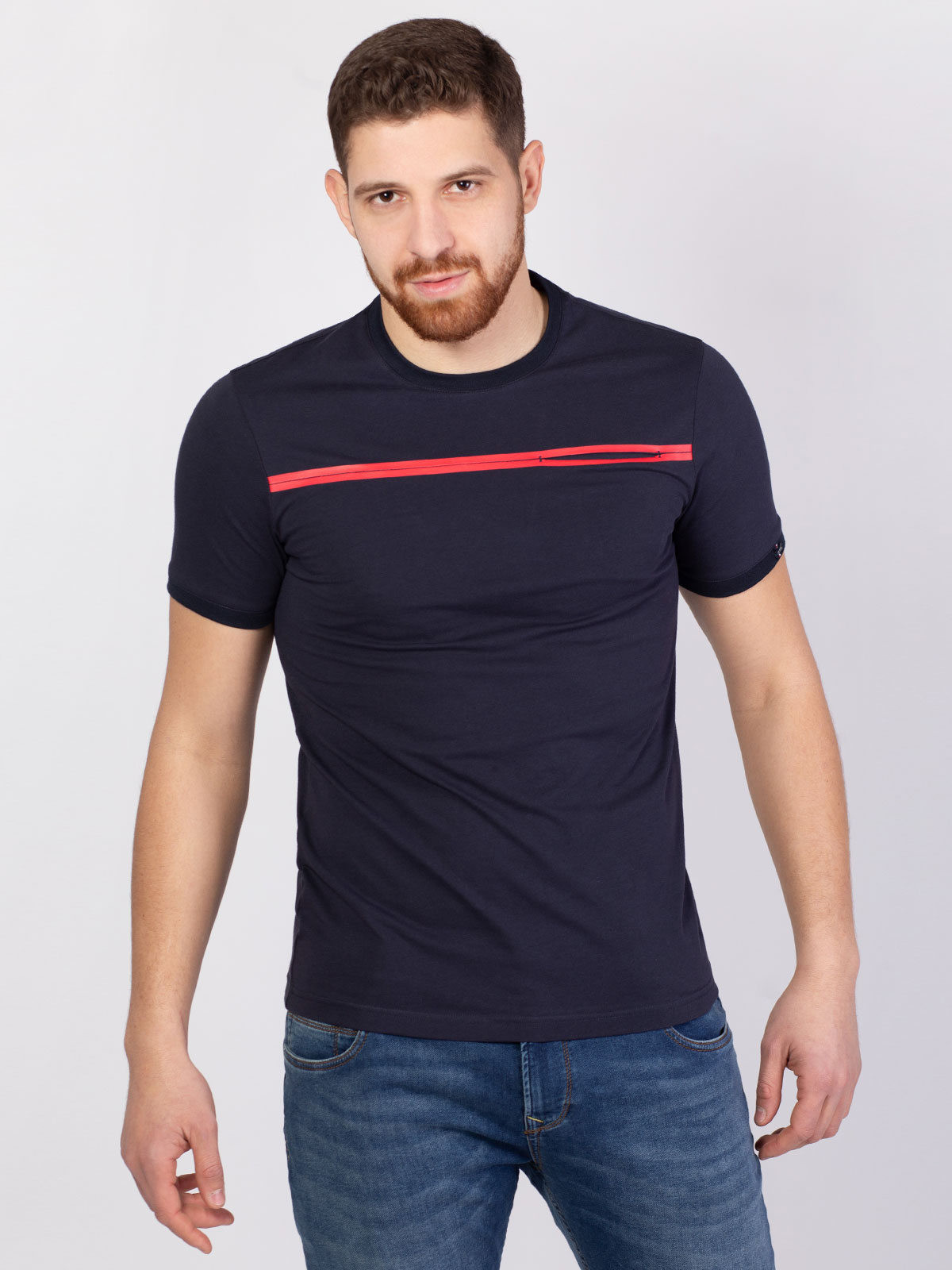 Dark blue tshirt with pocket - 96391 € 12.37 img3